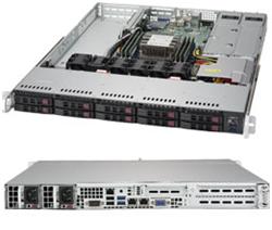 SUPERMICRO 1U server 1x LGA3647, C622, 6x DDR4 ECC, 10x 2.5" HS SAS/SATA, 2x 500W (80+ Platinum), 2x10Gb, IPMI