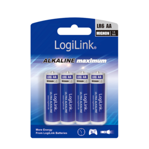 LOGILINK LR6B4 LOGILINK - Alkalické Baterie Ultra Power AA, LR6, Mignon, 1.5V, 4ks
