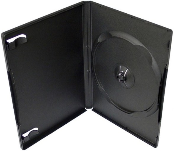 Cover It box:1 DVD 14mm černý - karton 100ks NN124 Obal na 1 DVD, černý