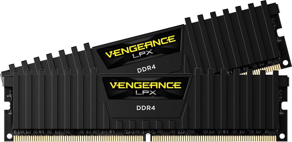 CORSAIR DIMM DDR4 16GB (Kit of 2) 3200MHz CL16 Vengeance LPX Černá