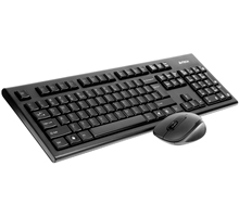 A4TECH bezdrátový set klávesnice s myší 7100N, USB, (myš Vtrack) - anglický layout
