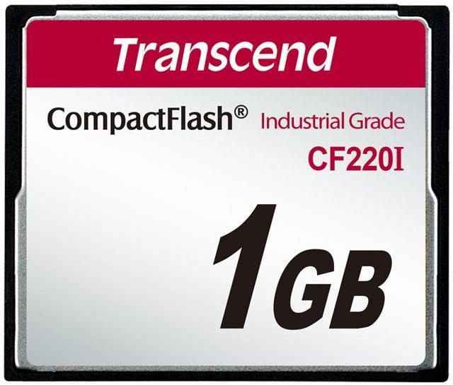 Transcend 1GB INDUSTRIAL TEMP CF220I CF CARD (SLC) Fixed disk and UDMA5