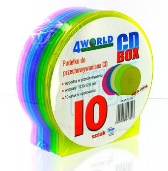 4World CD Box Slim Color, 10 ks.