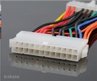 AKASA kabel redukce napájení z 24pin ATX na 20pin ATX 12V, 10cm