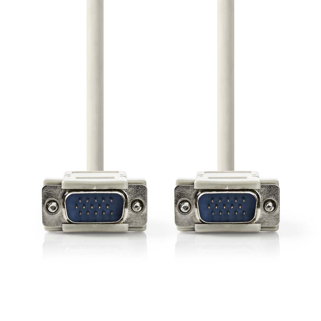NEDIS kabel VGA (D-SUB)/ zástrčka VGA - zástrčka VGA/ slonovinová/ 2m