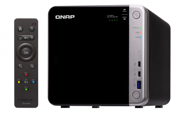 QNAP TS-453BT3-8G Turbo NAS server, Intel® Celeron® J3455 1,5 GHz/8GB/RAID 0,1,5,6,10/2xGL/1x10GL/4x 2.5/3.5" SATA HDD