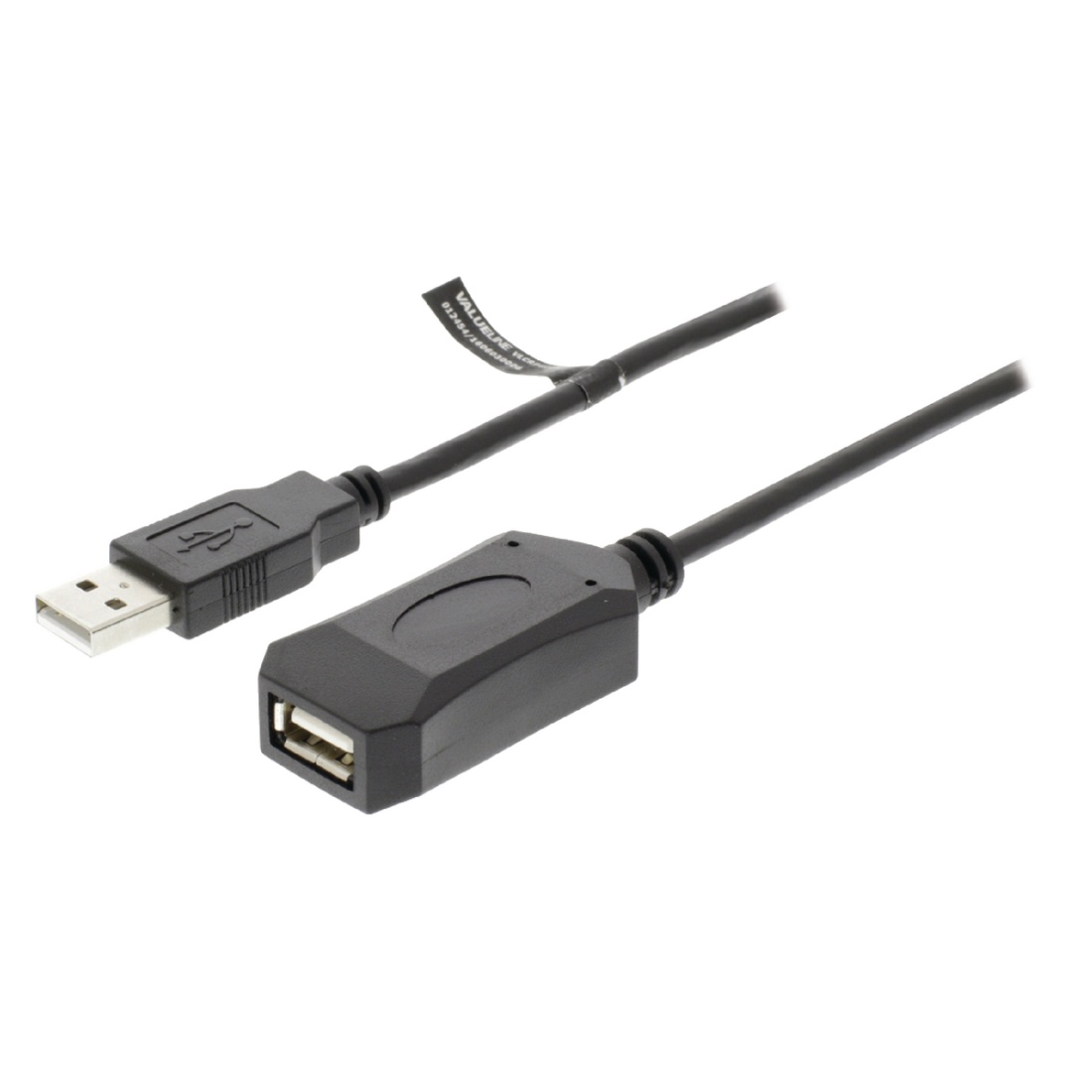 NEDIS prodlužovací aktivní kabel USB 2.0/ zástrčka USB-A - zásuvka USB-A/ černý/ 5m