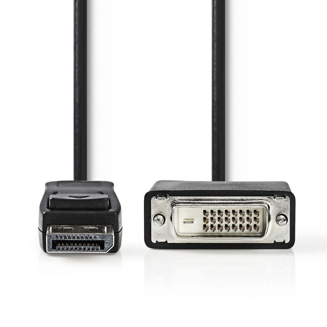 NEDIS kabel DisplayPort - DVI/ zástrčka DisplayPort - 24+1pinová zástrčka DVI-D/ černý/ 1m