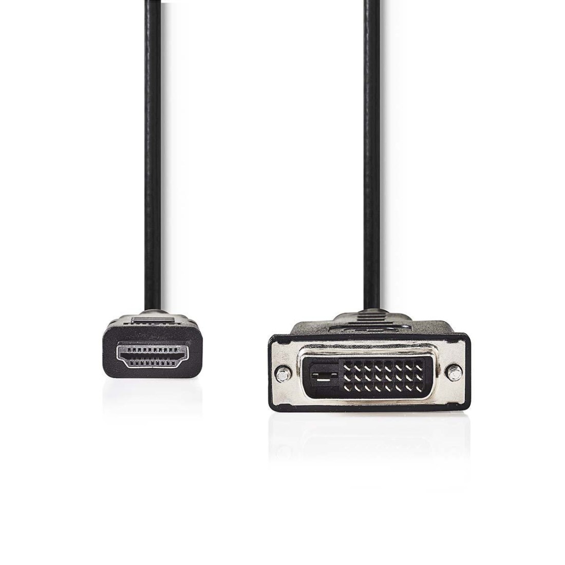 NEDIS kabel HDMI - DVI/ konektor HDMI - 24+1pinová zástrčka DVI-D/ černý/ 3m