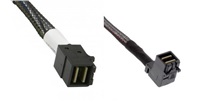 Intel 850mm cable, straight to right angle HD Mini SAS SFF8643 connectors