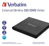 Verbatim 53504 VERBATIM externí mechanika Slimline CD/DVD Writer USB - without NERO