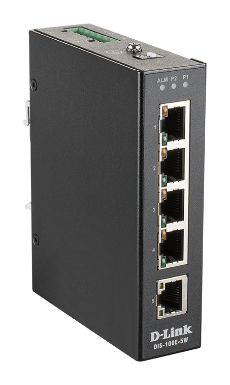 D-Link DIS-100E-5W D-Link DIS-100E-5W 5 Port Unmanaged Switch with 5 x 10/100 BaseT(X) ports