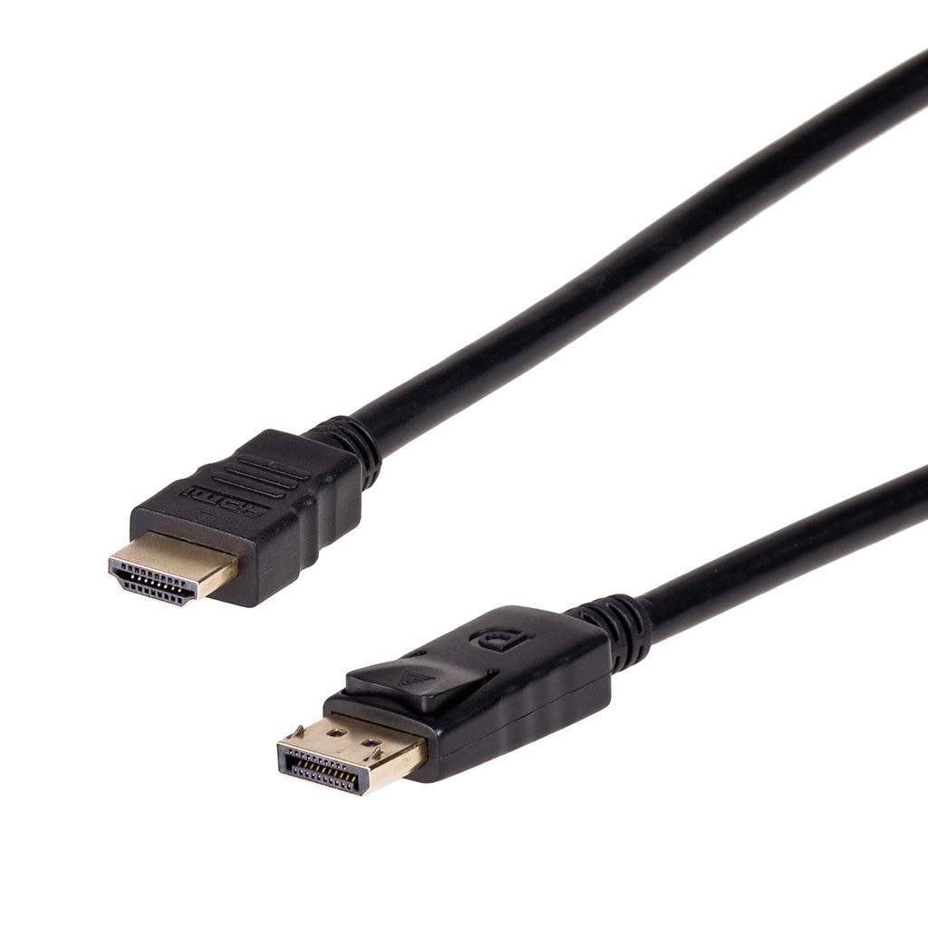 Akyga Kabel DisplayPort (M)/HDMI 2.0 (M), 1,8m