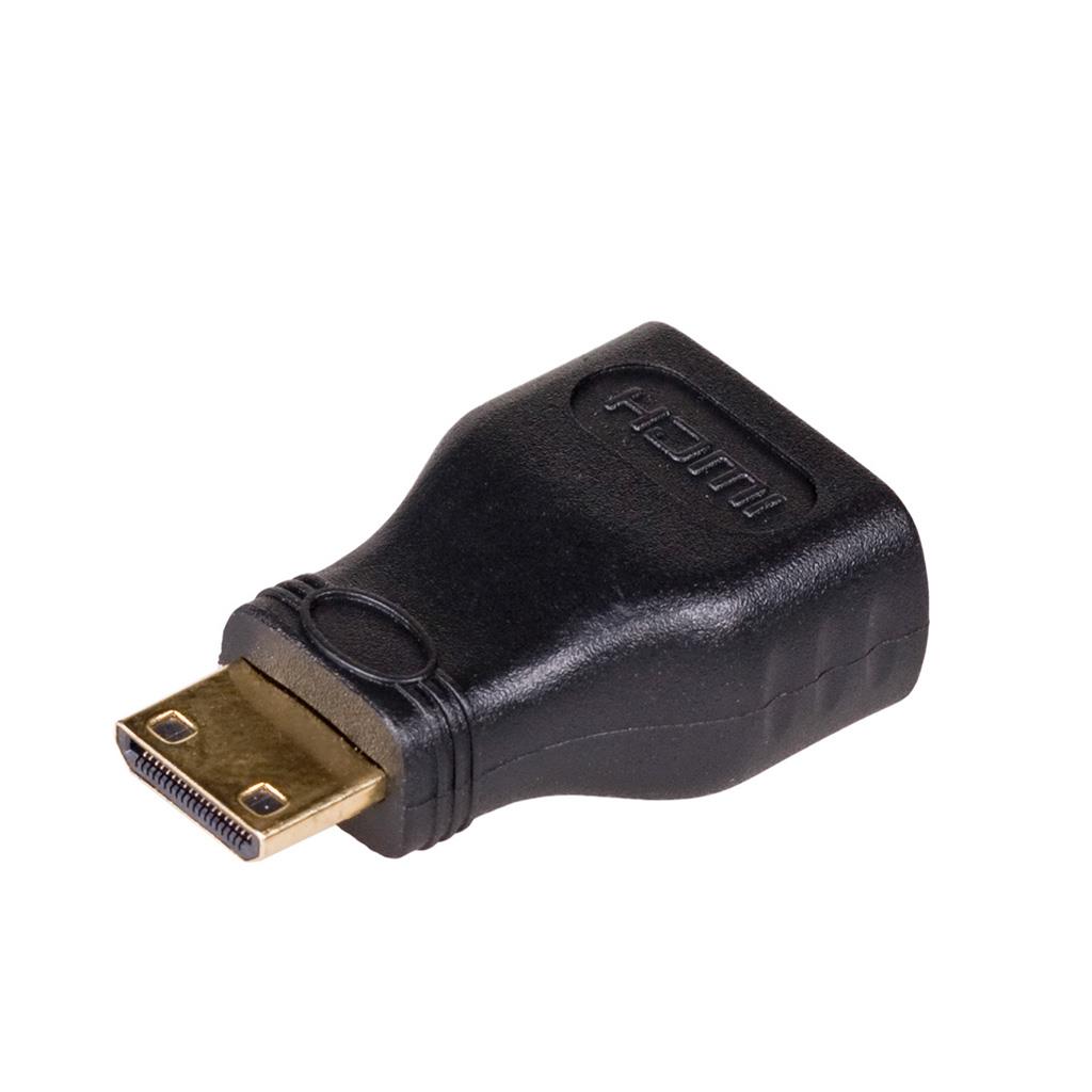 Akyga adaptér HDMI/miniHDMI/Duplex/cerná