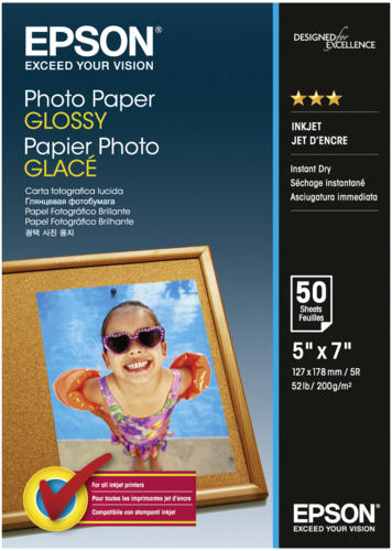 EPSON fotopapír C13S042545/ 13x18cm/ Lesklý/ 50ks