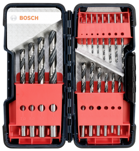 Bosch Sada spirálových vrtáků HSS PointTeQ, ToughBox 1–10 mm, 18 kusů (2.608.577.350)