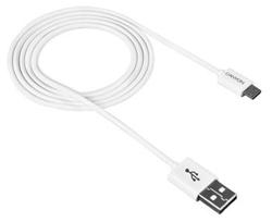 CANYON Nabíjecí kabel Micro USB - USB 2.0, bílá