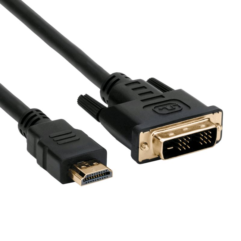 C-Tech CB-HDMI-DVI-18 Kabel HDMI-DVI, M/M, 1,8m