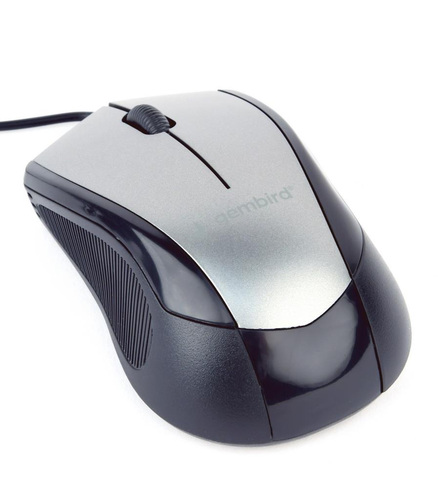 GEMBIRD MUS-3B-02-BG optical mouse 1000DPI USB Black space grey