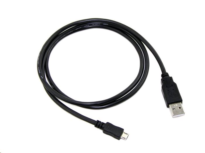 C-Tech CB-USB2M-20B USB 2.0 AM/Micro, 2m, černý kabel