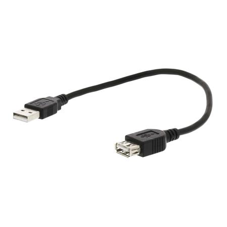 NEDIS prodlužovací kabel USB 2.0/ zástrčka USB-A - zásuvka USB-A/ měděný/ černý/ 3m