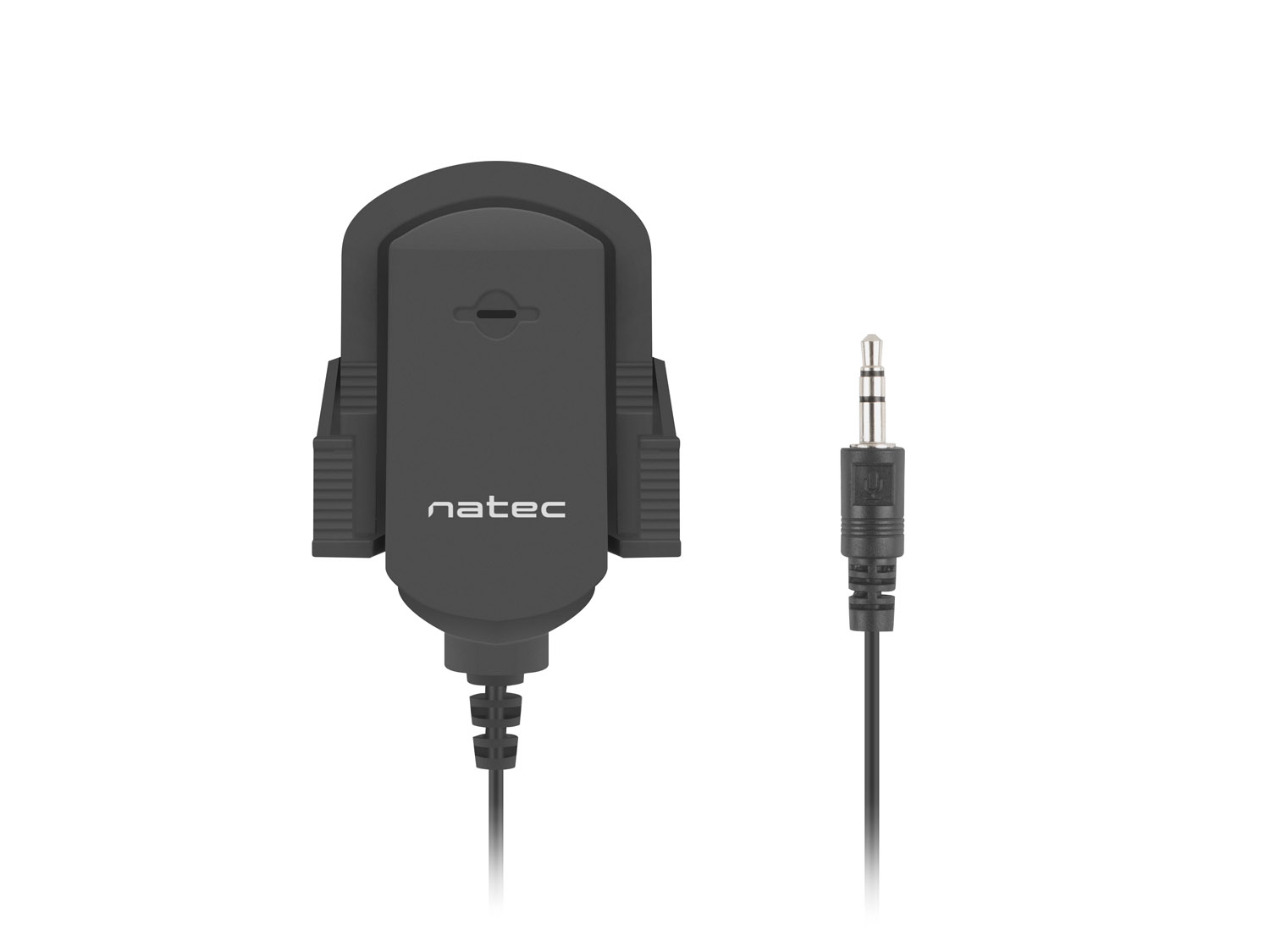 NATEC NMI-1352 Mikrofon Fox, prílepný držák, 3,5mm jack, 1,8m