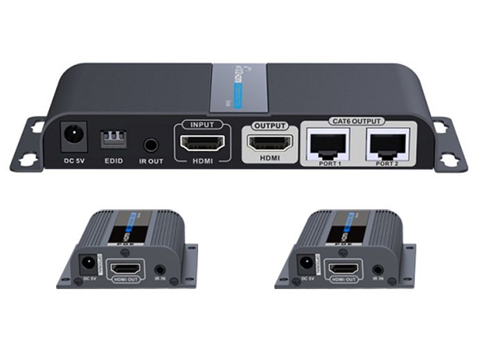 PremiumCord HDMI 1-2 splitter+extender po CAT6/6a/7, FULL HD, 3D KHSPLIT2G PremiumCord HDMI 1-2 splitter+extender po CAT6/6a/7, FULL HD, 3D