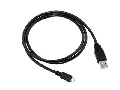 C-TECH Kabel USB 2.0 AM/Micro, 2m, černý