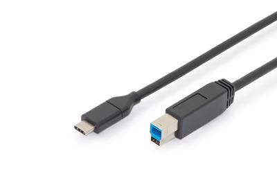 ASSMANN USB Type-C connection cable type C to B M/M 1.8m 3A 5GB 3.0 Version CE bl