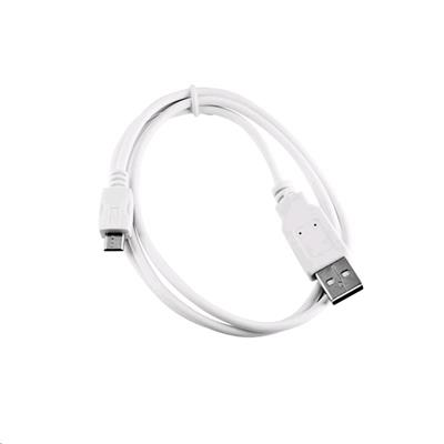 C-TECH Kabel USB 2.0 AM/Micro, 2m, bílý