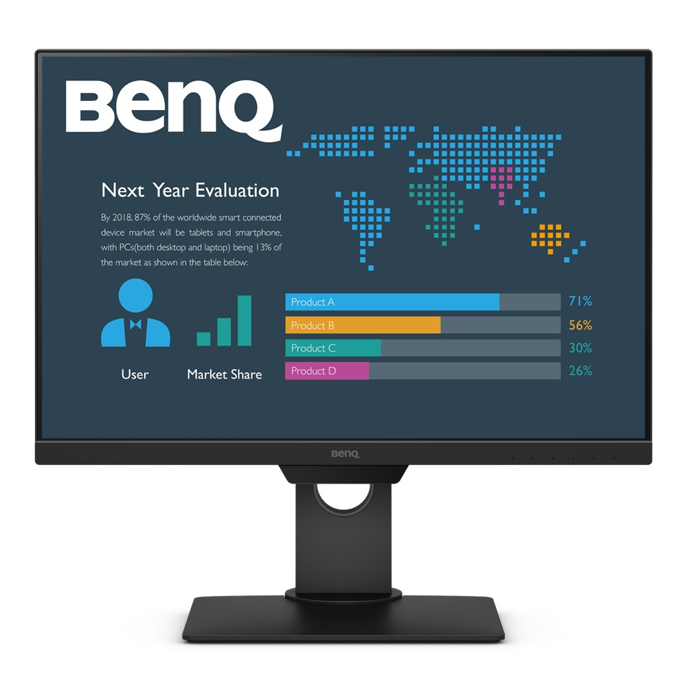 BENQ 25" LED BL2581T/ 1920x1200/ IPS panel/ 20M:1/ 5ms/ HDMI/ DP/ DVI/ USB hub/ repro/ černý