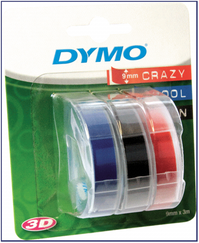 Páska Dymo S0847750 (Bílý tisk/černý, modrý, červený podklad) - Originál Dymo S0847750