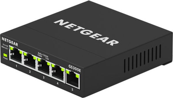 Netgear GS305E 5-port Gigabit Plus Switch, smart managed