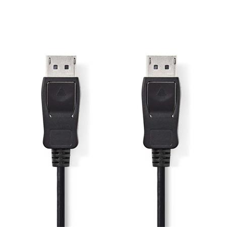 NEDIS kabel DisplayPort/ DisplayPort zástrčka - DisplayPort zástrčka/ černý/ blistr/ 2m