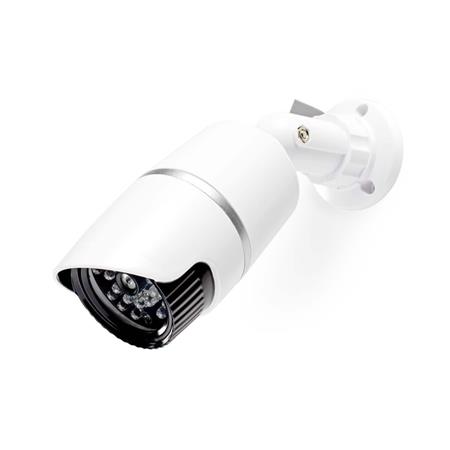 NEDIS atrapa bezpečnostní kamery s infračervenou LED/ bullet/ IP44/ venkovní/ bílá