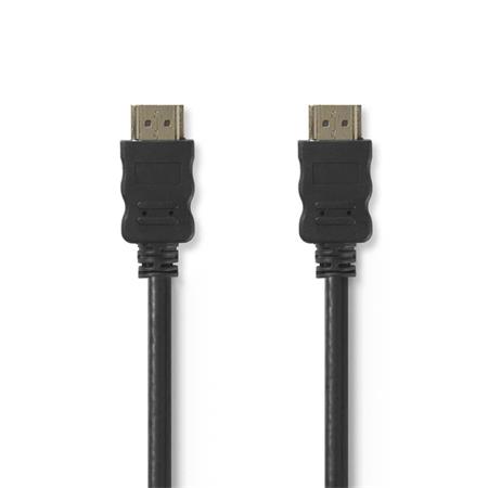 NEDIS High Speed HDMI 1.4 kabel s ethernetem/ 4K@30Hz/ zlacené konektory HDMI-HDMI/ černý/ bulk/ 3m