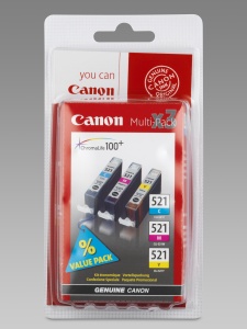 Canon multipack inkoustových náplní CLI-521-C+M+Y