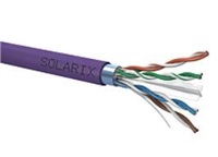 Instalační kabel Solarix FTP, Cat6, drát, LSOH, cívka 500m SXKD-6-FTP-LSOH