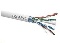 Instalační kabel Solarix FTP, Cat6, drát, PVC, cívka 500m SXKD-6-FTP-PVC