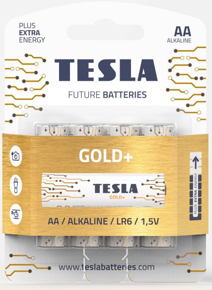 Tesla AA GOLD+ alkalická - 4 ks, ND