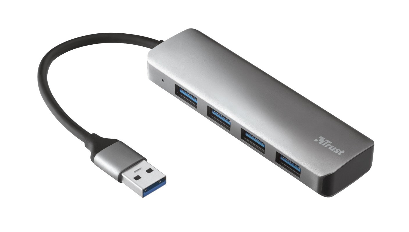 TRUST Rozbočovač Halyx Aluminium 4-Port USB 3.2 Hub