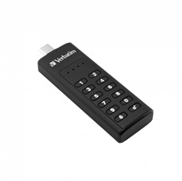 Verbatim Keypad Secure 64GB 49431 VERBATIM Keypad Secure Drive USB-C 64GB USB 3.1