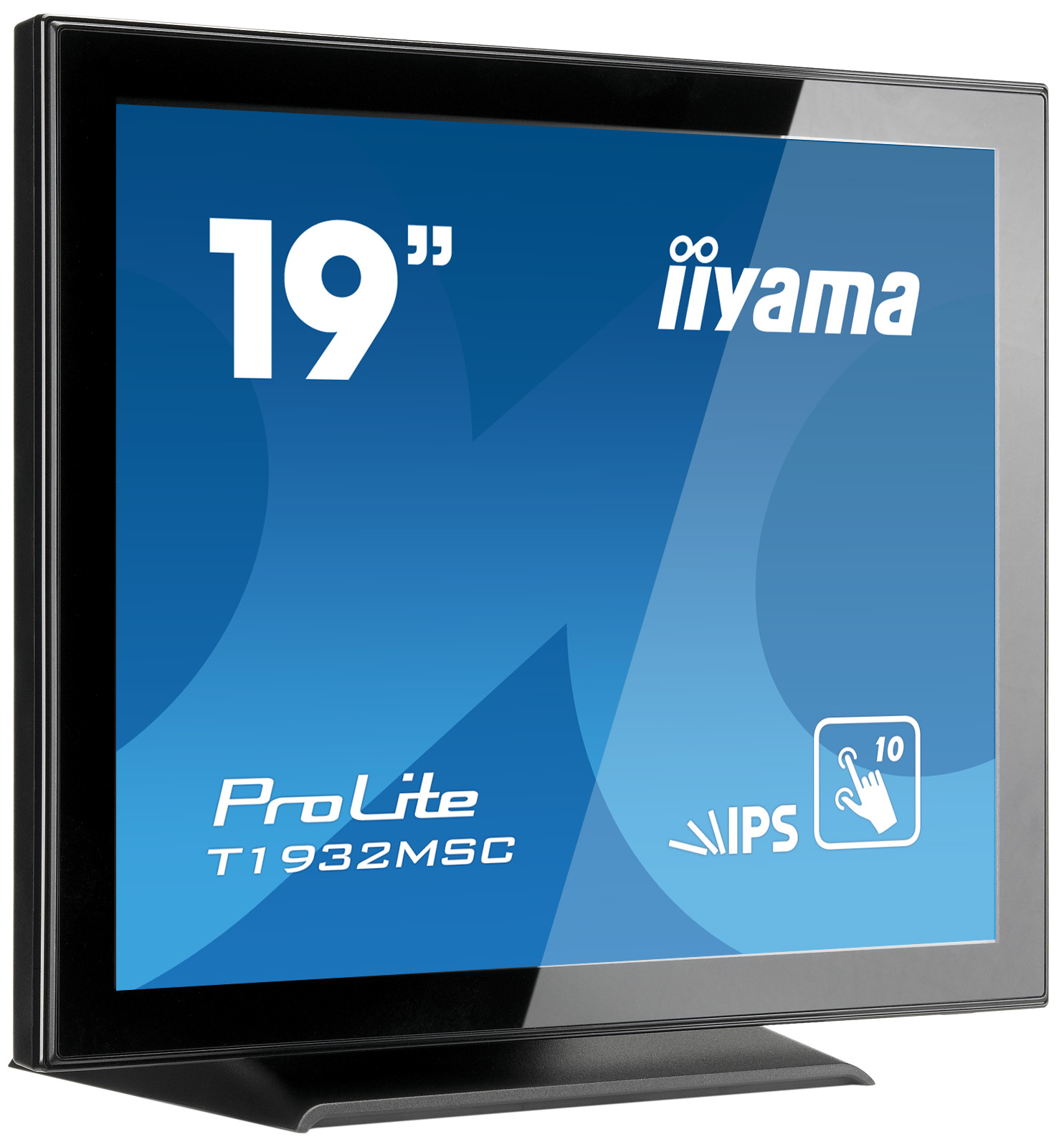 19" iiyama T1932MSC-B5X - IPS, FullHD, 14ms, 250cd/m2, VGA, HDMI, DP,
