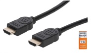 MANHATTAN Kabel HDMI Premium High Speed + Ethernet, 1m, černý