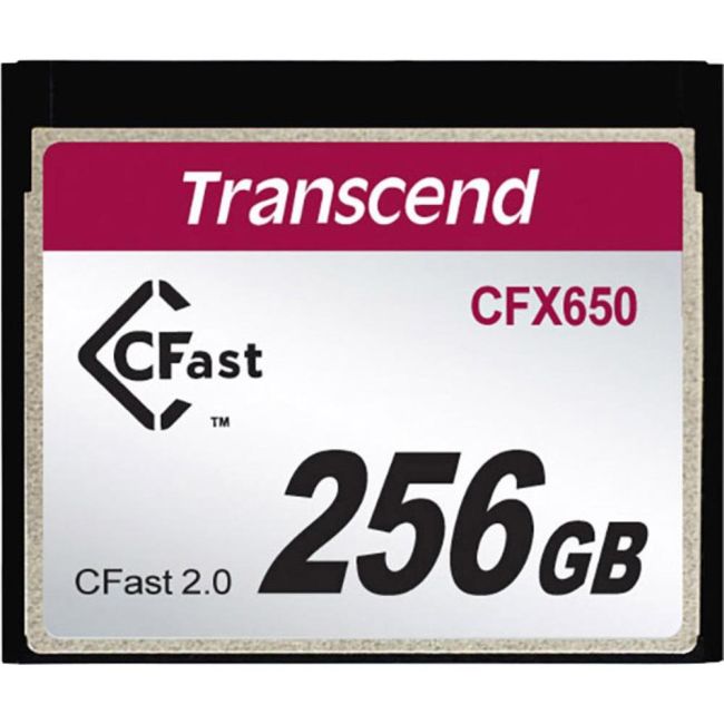 Transcend CFast 2.0 CFX650 256 GB TS256GCFX650 TRANSCEND CFX650 CFast 2.0 256GB Card R510MB/s MLC