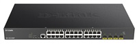 D-Link DGS-1250-28XMP D-Link DGS-1250-28XMP Smart switch 24x Gb PoE+, 4x 1G/10G SFP+, 370W