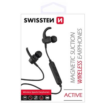 Swissten Sluchátka Bluetooth Active Černé