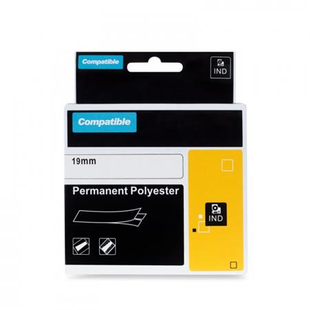 PRINTLINE kompatibilní páska s DYMO 18484, 19mm, 5.5m, černý tisk/bílý p., RHINO, polyes. PLTD84 PRINTLINE kompatibilní páska s DYMO 18484, 19mm, 5.5m, černý tisk/bílý p., RHINO, polyes.