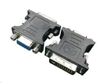 Gembird adaptér DVI-A (M) na VGA 15-pin HD - 3 řady (F), černý