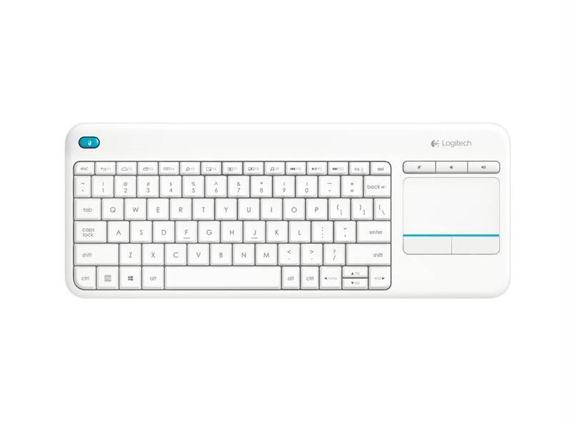 LOGITECH K400 Plus Wireless Touch Keyboard - WHITE - CZE-SKY - INTNL